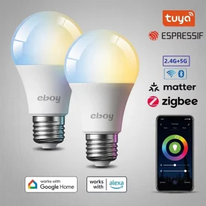 Smart Indoor LED Bulb, Multicolor Wireless Decorative Lighting, Compatible with Alexa and Google Home, RGBW Wireless Dimming and Voice Control