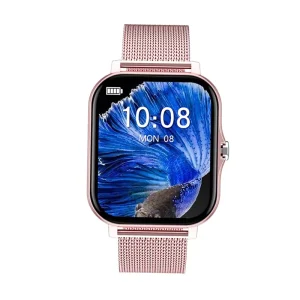 LED Display Smart Watch with Heart Rate Monitor Fitness Tracker Water Resistant Voice Recorder IOS Compatible Plastic Case