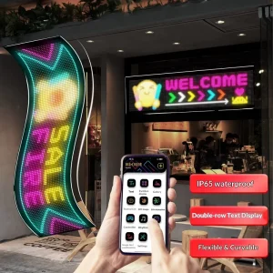 LED Flexible Screen Full Color Display Advertising Sticker Storefront Sign Smart Car Wrap Semi Outdoor Wall Mounted Manufactured
