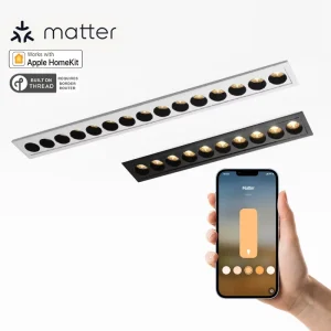 LED Grid Light Matter Enabled Smart Grid Linear Light Thread Version Dimming and Color Adjustment Can Be Connected to Apple Home