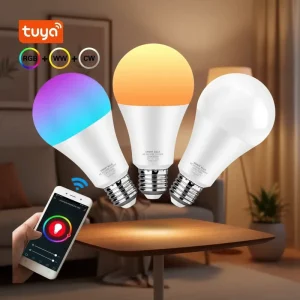 Best-Selling Smart LED Bulb, Smart AC LED Bulb with Alexa and Google Assistant, WiFi, 9W RGB Dimmable, E27