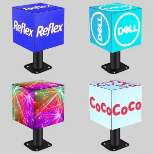 LED Magic Cube Display P2.5 Smart Customizable Logo Retail Signage for Electronic Digital Sign Panel