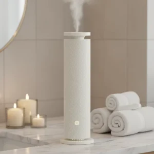 LED Night Light Tower 120ml White Household Scent Machine Luxury Home Aroma Aromatherapy Oil Fragrance Diffuser