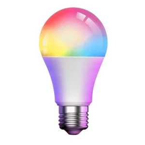 Energy-Saving LED Smart Bulb, RGB Globe Bulb, 9W, Remote-Controlled Color Changing, 2700K Warm White Ambient Light, IP65