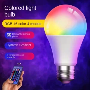 Hot-Selling LED Smart Bulb for Smart Home Appliances, RGB Globe Bulb, 9W Color-Changing Ambient Light for Home Use