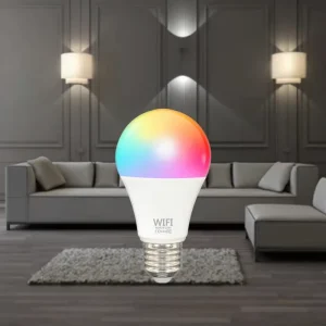 LED AC Aluminum Reflector Rechargeable RGB Smart Bulb with Remote Control, App and Wi-Fi Control, Dimmable, 9W E27, for Home and Office