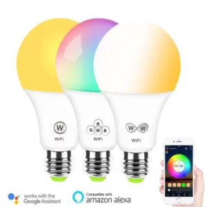 Smart LED Bulb RGBCW 5W/10W E27/B22 Smart App-Controlled Dimmable Light Compatible with Alexa and Google Home Assistant
