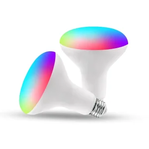 LED RGBTW Smart Voice-Controlled WiFi Bluetooth Spotlight LED Smart Light Bulb for Home Décor Ambient Lighting