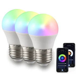 LED Smart Bulb G45 RGB CCT Globe WIFI Bulb G45 5w 400lm App Control