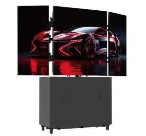 LED Smart TV Display Automatic Lifting Folding Touchscreen Video Wall Wayfinding Retail Store Digital Elevator Shopping Mall