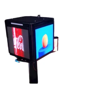 LED Takeaway Box Takeout Box Dynamic Display Moving Smart Innovative Portable Advertising Led Food Delivery Bags Display Screen