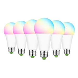 LED Smart WiFi Light Bulb, App and Voice Control, 2.4G Remote Control, RGB Multicolor Bulb for Sleep, Parties, and Entertainment, Smart Home Appliance