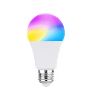 Smart LED WiFi Light Bulb, Tuya App Control, RGB Color-Changing, Plastic-Coated Aluminum, Multi-Scenario Smart Home Device