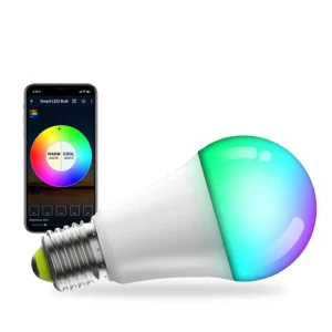 Smart A19 LED Bulb, 60W Equivalent, High-Efficiency 5W/7W, RGBW Full Color and Tunable White, for Combined Use