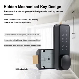 LOCKAI DK2 Commercial Grade for Smart Lock Cloud Waterproof Fingerprint Password TT Lock for Aluminum Steel Brass Doors