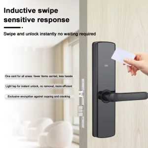 LOCKAI Smart Locks for Front Door with Card & Key Unlock WiFi Compatible