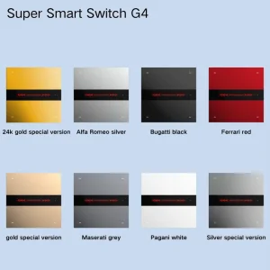 LTECH Smart Switch Panel BLE 5.0 OLED Display App Control Matter Smart Switch for Hotel Commercial Home Automation System Kit EU