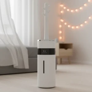 Large 18L Capacity WiFi App-Controlled Vertical Floor Ultrasonic Humidifier Aromatherapy Fast Humidification Remote Control Low