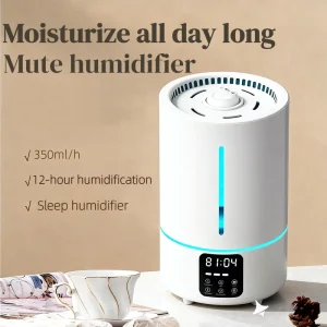 Large Capacity 5L Electric Humidistat Ultrasonic Humidifier Fogger Smart Home Appliance Manual Remote Aromatherapy Diffuser