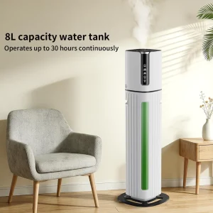Large Capacity 8L Electric Smart Air Humidifier Ultrasonic Cool Mist Maker with Quiet Operation Household Whole House Home