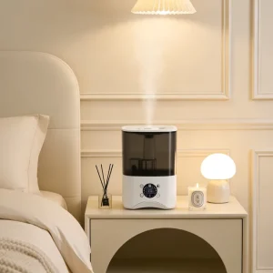 Large Capacity Smart Ultrasonic Humidifier with Humidistat Timer Function App Controlled for Whole House & Baby Room Use