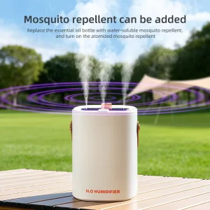 Large Capacity Three Spray Intelligent Humidifier Water Mist Spray Smart Humidifier Home Use Usb Charging Air Humidifier