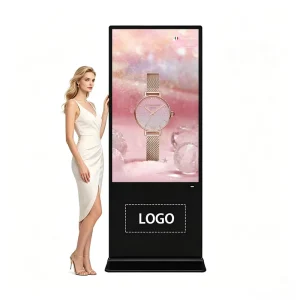 Large Screen Commercial Advertising Display 4K UHD Panel Android System WiFi Remote Control 43-65″ Sizes for Elevator Subway Use