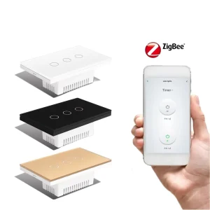 Larkkey Tuya Smart Life Zigbee Smart Switch 3 Gang Us Timer Switch