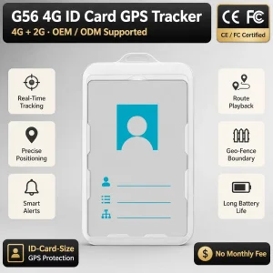 Latest 4G GLONASS GPS Students and Workers ID Card Tracker Free APP & PC Real Time Smart Staff Management Tracking Device