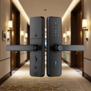 Latest Model Wifi Ip65 Smart Security Fingerprint Digital Biometric Door Hendle Lock for Home