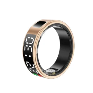 Latest Stainless Steel Smart Ring With Display Screen Heart Rate Blood Oxygen Photo Sleep Meter Step Motion Depth Waterproof