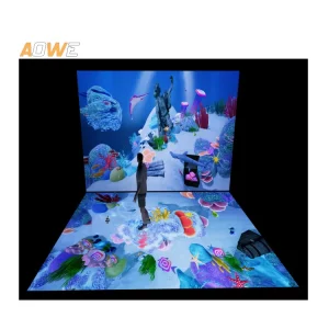 Led Dance Floor Tile Display for Shopping Mall DJ Booth Club 3D Interactive Smart Floor Led Display Screen