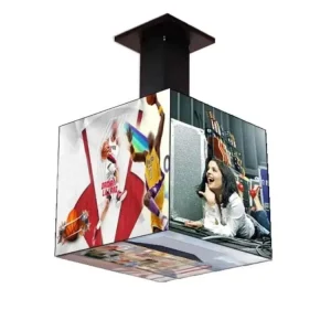 Led Digital Advertising Display Screen Creative Outdoor Waterproof Rotating Magic Cube Led Poster Displays