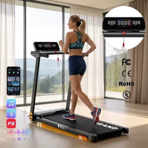Led Display 12 Programs Ultra Quiet Sports Smart 2 in 1 Home Walking Pad With Manual Incline