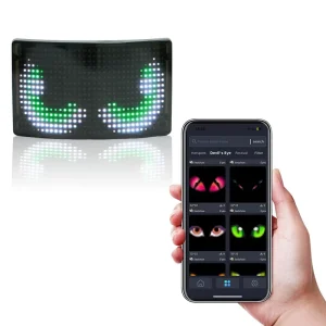 Led Helmet Display Motorcycle Helmet Warning Light Night Riding DIY RGB Bike Helmet Taillight APP Program High Bright LED Screen