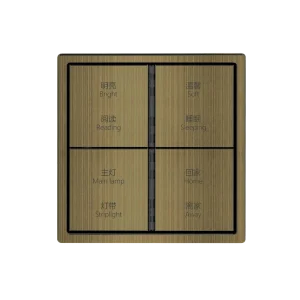 Lena Series 8 Switch 8 Way Metal Smart Switch with KNX App for Lighting and Appliance Control in Smart Homes