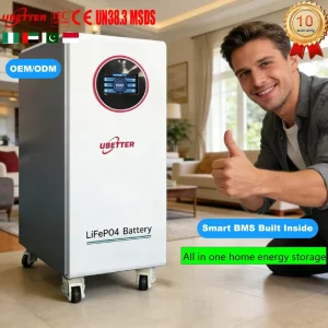 LiFePO4 48V/51.2V 410AH/628AH Stackable Hybrid Grid Solar Battery 20-32kW Household Solar Power Station