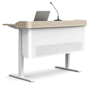 Liftable Multimedia Commercial Lecture Platform Podium Training Room Conference Table Steel School Teacher