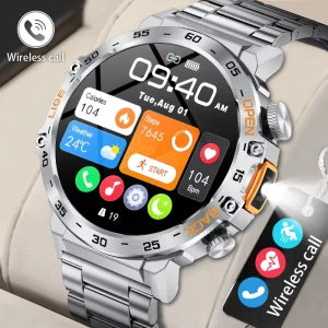 Lige BW0616 New Outdoor Intelligent Smart Watch LED Flashlight Blood Pressure Multiple Sports Breathing Training Watches for Men