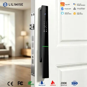 Liliwise Fully Automatic Lock Keyless Ultra slim Smart Door Lock Fingerprint Digital Camera 3D Face Recognition Smart Lock