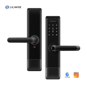 Liliwise Waterproof Outdoor High Security Electric Digital Fingerprint Smart Door Lock With Tuya APP TTLOCK BLE Wifi Mobile Lock