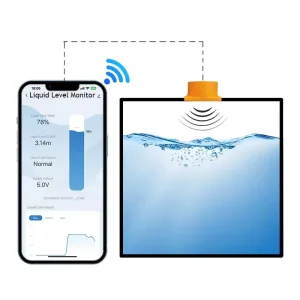 Liquid Level Monitor Ultrasound Water Meter Wifi Remote Digital Controller Tank Sensor ME201W