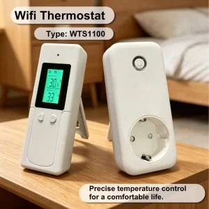 Living Room Floor Heating Wireless Intelligent Thermostat Controller with EU/UK/US/SW/FR/AU Plugs for Worldwide Use
