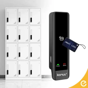 Locker Room Waterproof Phenolic Board Gym Lockers Keyless RFID Smart Lock Cabinet with Batteries