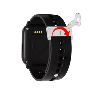 Locker Watch Bands Silicone Strap with Lock for Classic 22mm Smart Watch Bracelet 16mm 18mm 20mm 22mm