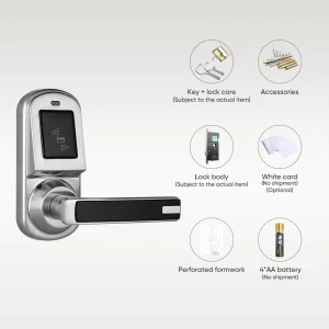 Locstar Durable Anti Theft Polished High Quality Popular Intelligent Smart Key Card Hotel Motel Lock MF Offline System