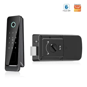 Locstar Smart Tuya Remote Control Wifi Fingerprint Password Card Wire Free Bullhead Cow Smart Bull Head Lock