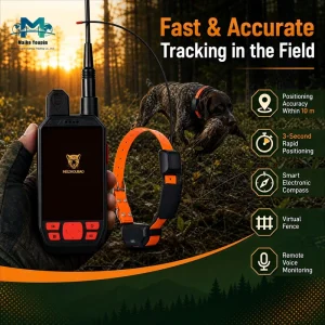 Long Range 4G LTE & VHF GPS Dog Tracker with Handheld PDA IP68 Waterproof Hunting Collar Real time Multi Dog Tracking System