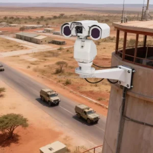 Long Range Thermal Bi Spectrum POE Camera AI Human Vehicle Detection 24 7 Day & Night Surveillance for Industrial Sites