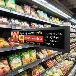 Long Stripe Ultra Wide Stretched Bar Lcd Display for Store Shelf Edge Electronic Price Tag Sunlight Waterproof LCD Monitor
